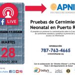 Pruebas de Cernimiento Neonatal en Puerto Rico - FACEBOOK LIVE